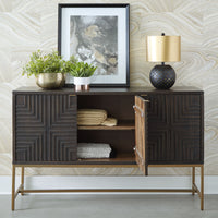 Thumbnail for Elinmore - Brown / Gold Finish - Accent Cabinet - Tony's Home Furnishings