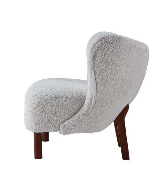 Zusud - Accent Chair - White Teddy Sherpa ACME 