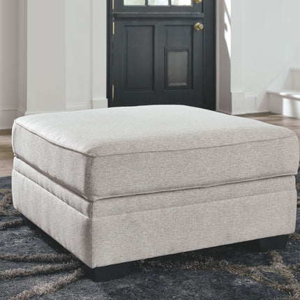 Dellara - Chalk - Ottoman With Storage Ashley Furniture 