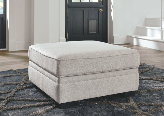 Dellara - Chalk - Ottoman With Storage Ashley Furniture 