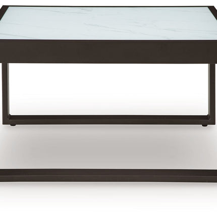 Beachloft - Black / Gray - Square Cocktail Table Signature Design by Ashley® 