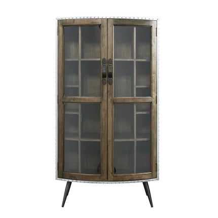 Brancaster - Cabinet - Oak & Aluminum ACME 