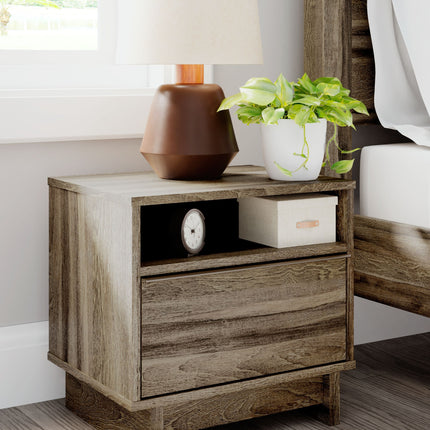 Shallifer - Brown - One Drawer Night Stand Signature Design by Ashley® 