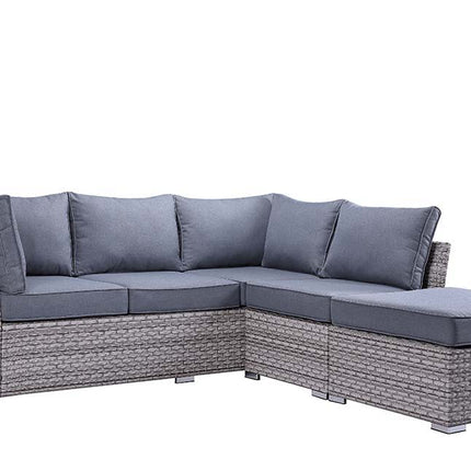 Laurance - Patio Set - Gray Fabric & Gray Finish ACME 