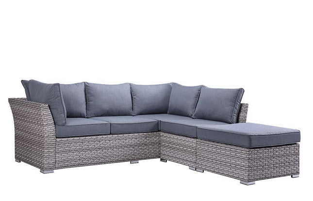 Laurance - Patio Set - Gray Fabric & Gray Finish ACME 