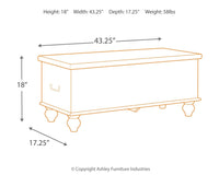 Thumbnail for Fossil - Beige - Storage Bench - Tony's Home Furnishings