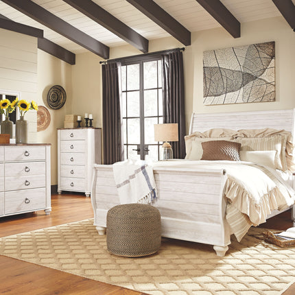 Willowton - Sleigh Bed Signature Design by Ashley® 