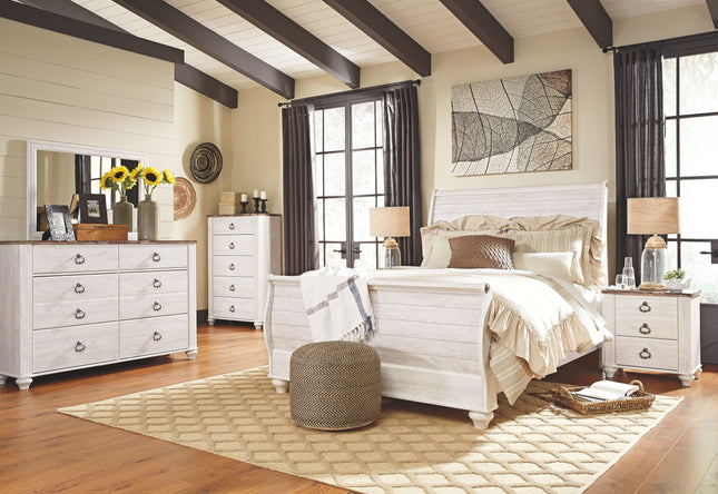 Willowton - Sleigh Bed Signature Design by Ashley® 