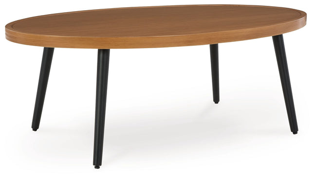 Horizon Hall - Two-tone Brown - Cocktail Table Signature Design by Ashley® 