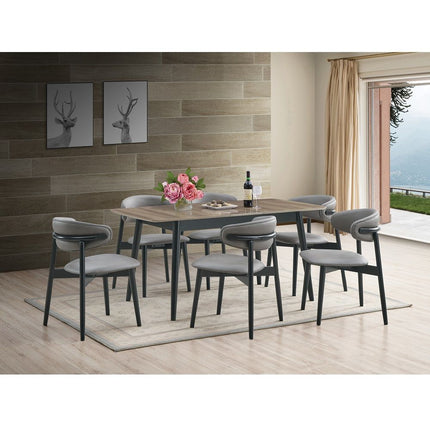 Lanae - Dining Table - Natural & Black - Tony's Home Furnishings