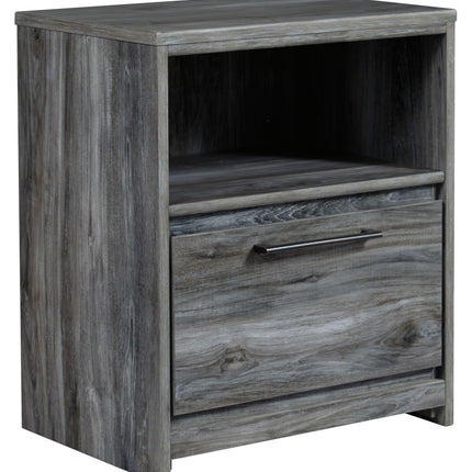 Baystorm - Gray - One Drawer Night Stand Ashley Furniture 