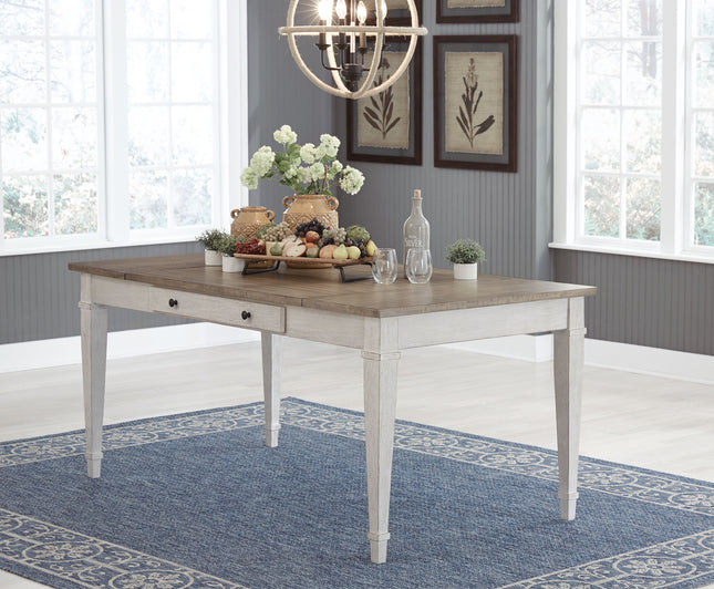 Skempton - White - Rect Drm Table W/Storage Signature Design by Ashley® 