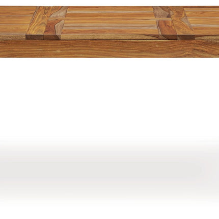 Dressonni - Brown - Rectangular Dining Room Butterfly Extension Table Signature Design by Ashley® 