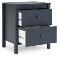 Simmenfort - Navy Blue - Two Drawer Night Stand Signature Design by Ashley® 