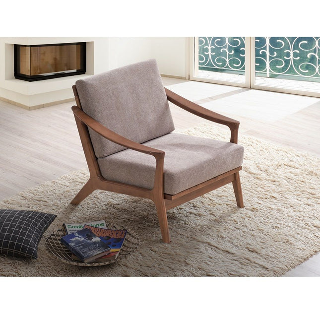 Lide - Accent Chair - Light Brown & Brown - Tony's Home Furnishings