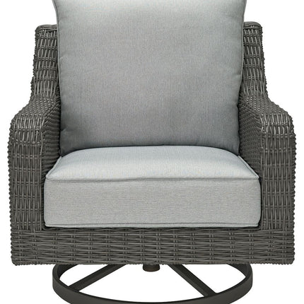 Elite Park - Gray - Swivel Lounge W/ Cushion Signature Design by Ashley® 