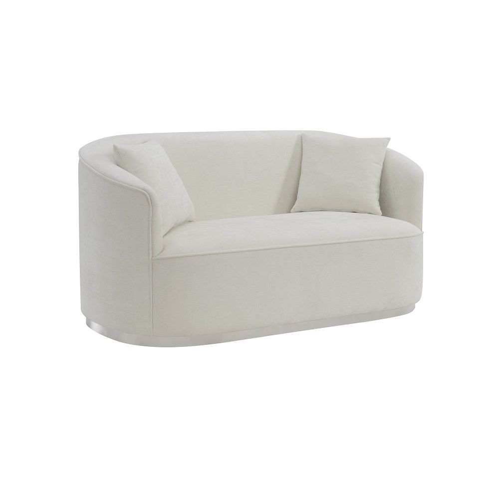 Odette - Loveseat With 2 Pillows - Beige - Tony's Home Furnishings