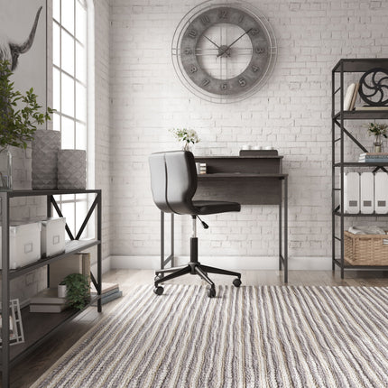 Freedan - Grayish Brown - Home Office Desk - Top-Shelf Ashley Furniture 