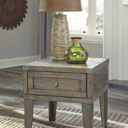 Chazney - Rustic Brown - Rectangular End Table Ashley Furniture 