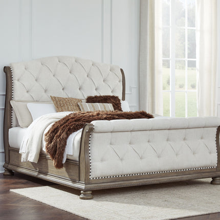 Ardenfield - Upholstered Sleigh Bed Signature Design by Ashley® 