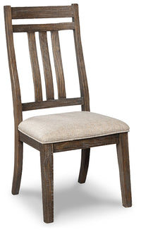 Thumbnail for Wyndahl - Rustic Brown - Dining Uph Side Chair (Set of 2) - Slatback - Tony's Home Furnishings