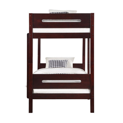 Nissa - Twin Over Twin Bunk Bed - Espresso - Tony's Home Furnishings