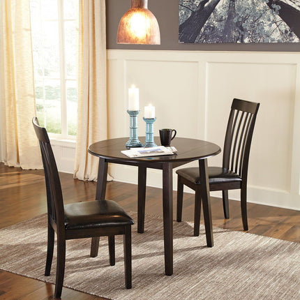 Hammis - Round Dining Drop Leaf Table Set Signature Design by Ashley® 