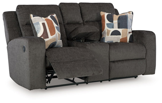 Kanlow - Dbl Reclining Loveseat With Console Signature Design by Ashley® 