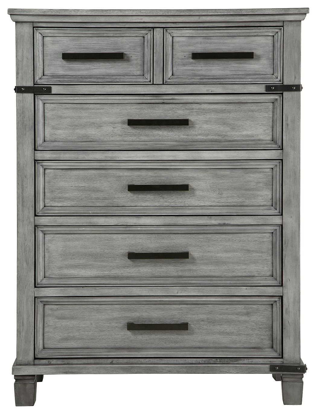 Russelyn - Gray - Five Drawer Chest - Tony's Home Furnishings
