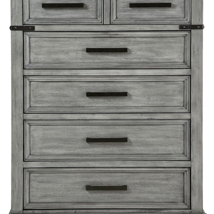 Russelyn - Gray - Five Drawer Chest Signature Design by Ashley® 