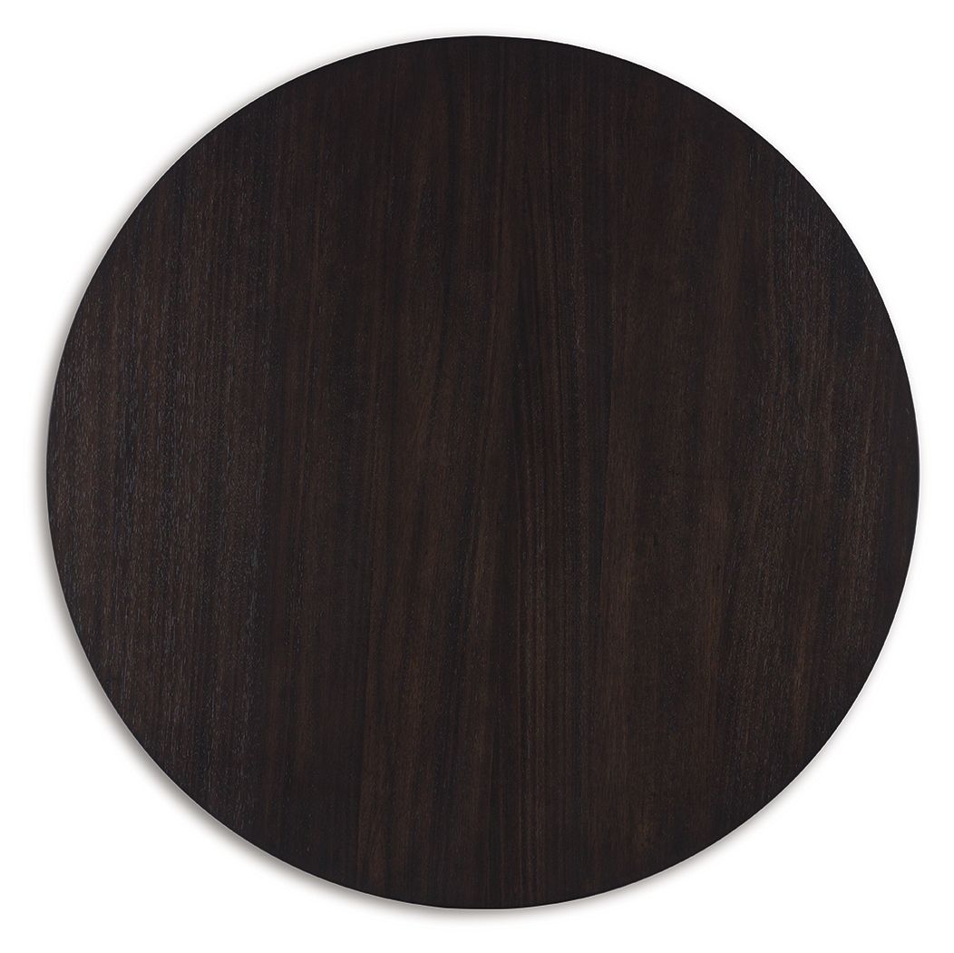 Chasinfield - Dark Brown - Round End Table - Tony's Home Furnishings