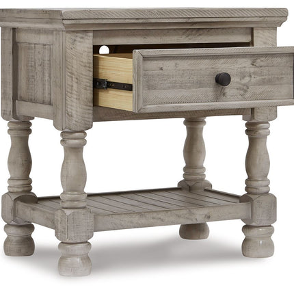 Harrastone - Gray - One Drawer Night Stand Millennium® by Ashley 