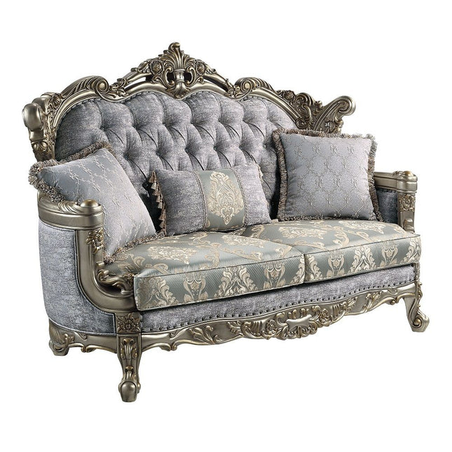 Miliani - Loveseat With 3 Pillows - Antique Bronze - Tony's Home Furnishings