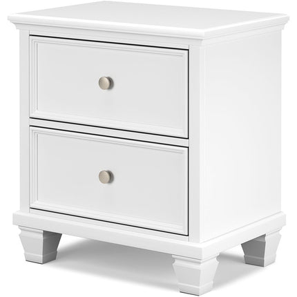 Fortman - White - Two Drawer Night Stand Signature Design by Ashley® 