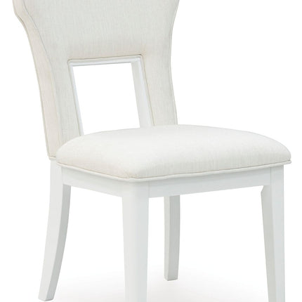 Chalanna - White - Dining Upholstered Side Chair (Set of 2) Signature Design by Ashley® 