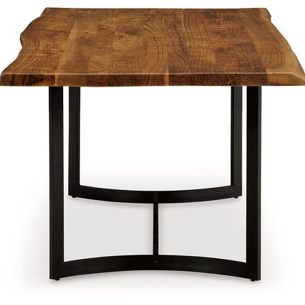 Fortmaine - Brown / Black - Rectangular Dining Room Table Signature Design by Ashley® 