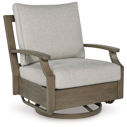 Rainier Ranch - Brown / Beige - Swivel Glider Chair With Cushion Signature Design by Ashley® 