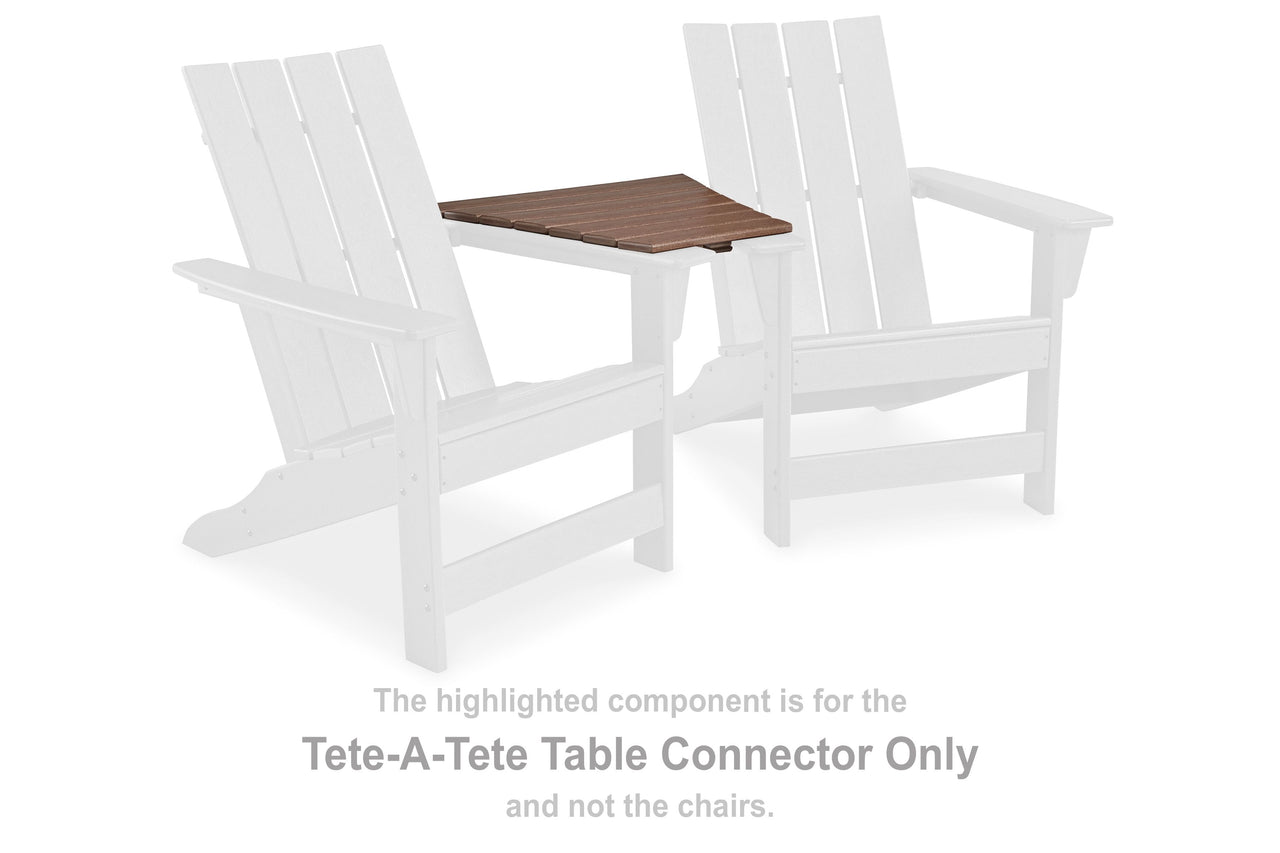 Emmeline - Brown - Tete-a-tete Table Connector - Tony's Home Furnishings
