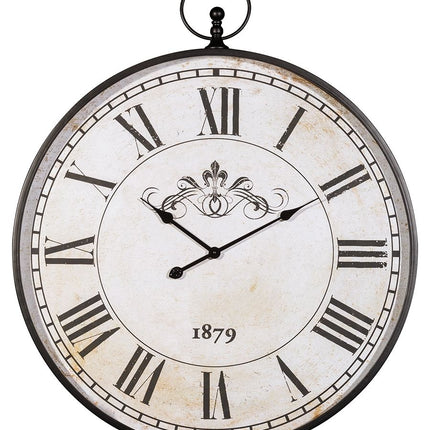 Augustina - Antique Black - Wall Clock Ashley Furniture 