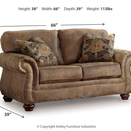 Larkinhurst - Earth - Loveseat Ashley Furniture 