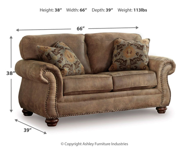 Larkinhurst - Earth - Loveseat Ashley Furniture 