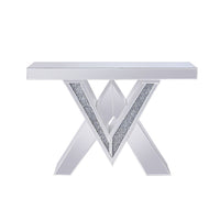 Noralie - Accent Table - Mirrored & Faux Diamonds - 31