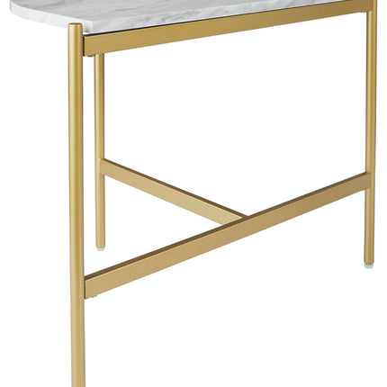 Wynora - White / Gold - Chair Side End Table Ashley Furniture 