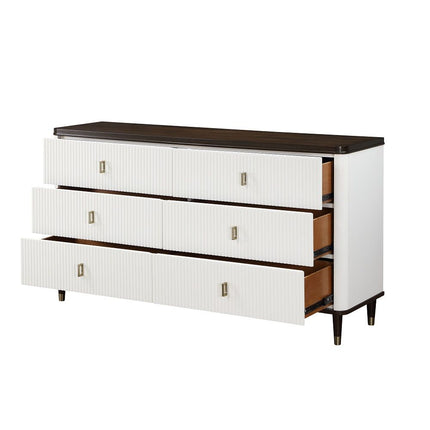 Carena - Dresser With Jewelry Tray - White & Brown ACME 