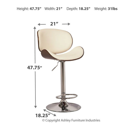 Bellatier - Adjustable Height Barstool Signature Design by Ashley® 