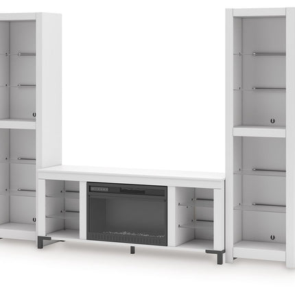 Brollevi - White - 3-Piece Entertainment Center Signature Design by Ashley® 