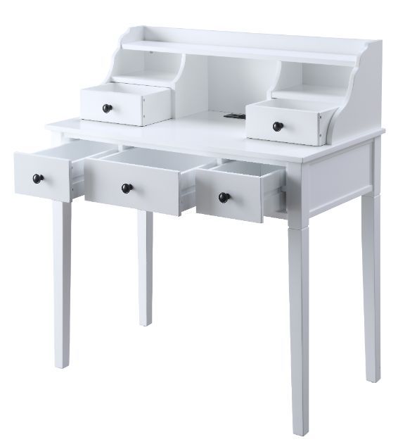 Agia - Desk - White Finish ACME 