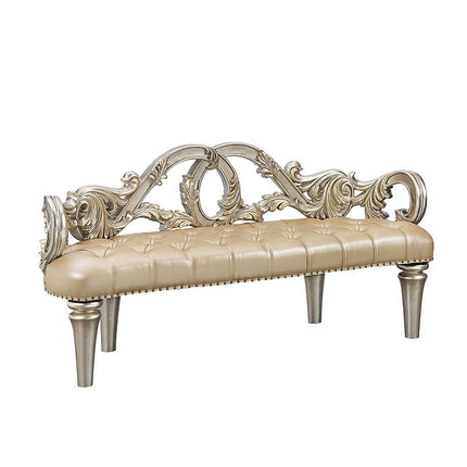 Danae - Bench - Champagne & Gold Finish ACME 