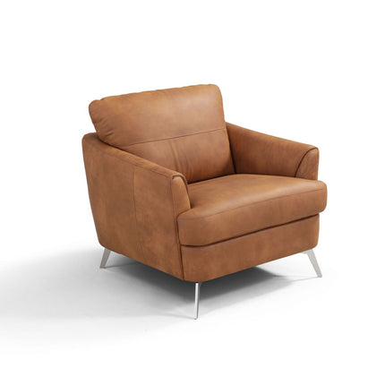 Safi - Chair - CapPUchino Leather - Tony's Home Furnishings