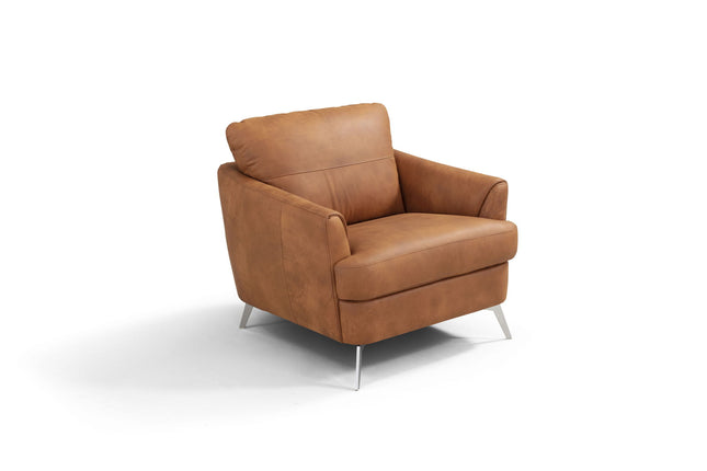 Safi - Chair - CapPUchino Leather - Tony's Home Furnishings